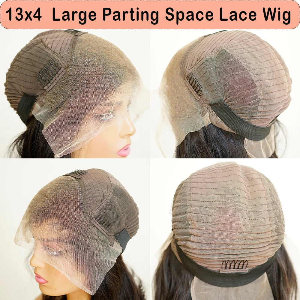 Lagos Hairline Wig - 13x4 Invisible Lace Frontal Wig 250 Density - Loose Deep Wave Human Hair