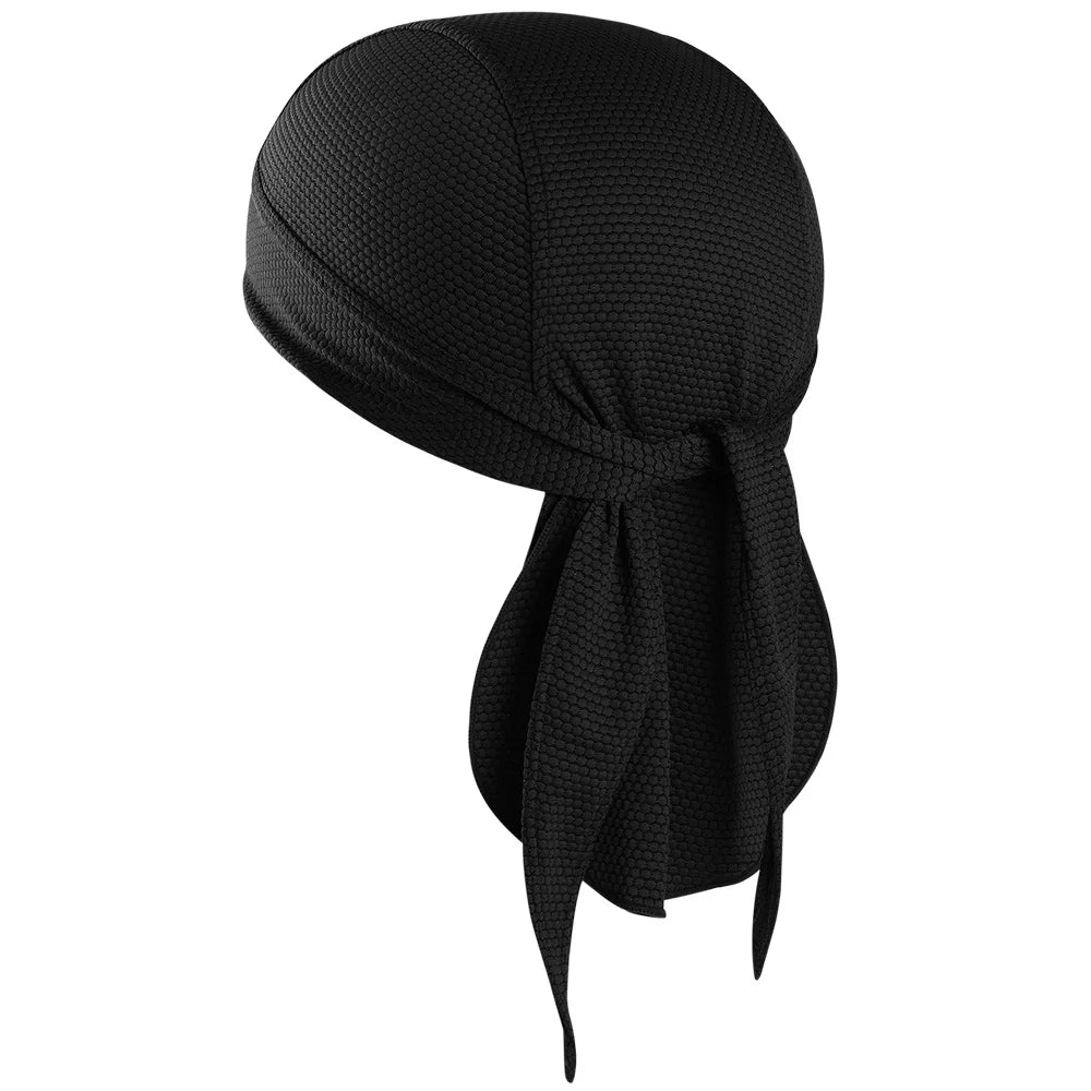 Quick-drying Bandana Doo Rags Caps Summer Breathable Cycling Sport Running Helmet Liner Beanies Durags Pirate Hat Head Wrap Men