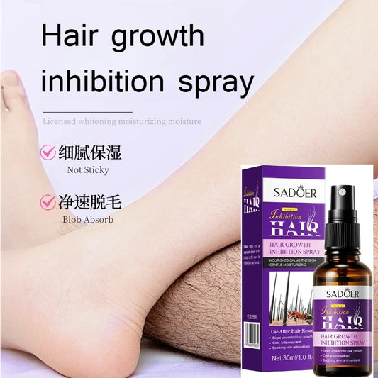 2pcs 30ml Hair Spray Stop Hair Essential Oil Gentle Smooth Natural Hair Growth Inhibition Skin Care Beauty Products