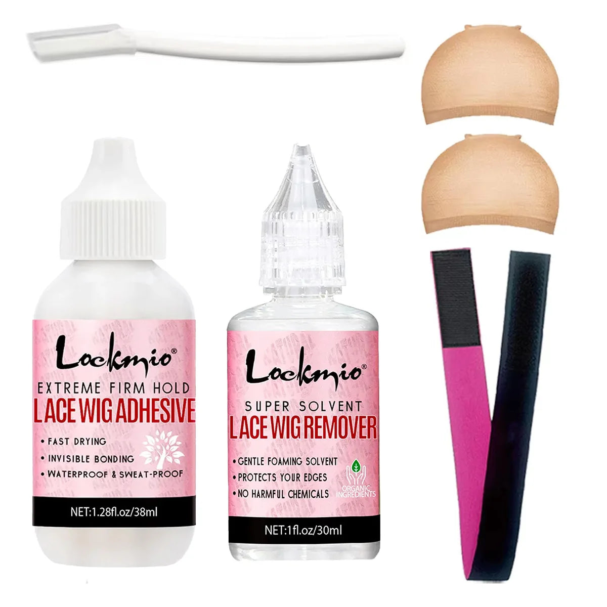 Wig Glue Waterproof Adhesive Bonding Lace Toupee Front Closure and Glue Remover Travel Size Wigs Extension Products for Beginner