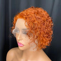 All Natural Curly Black 13x1 lace Wig for Women