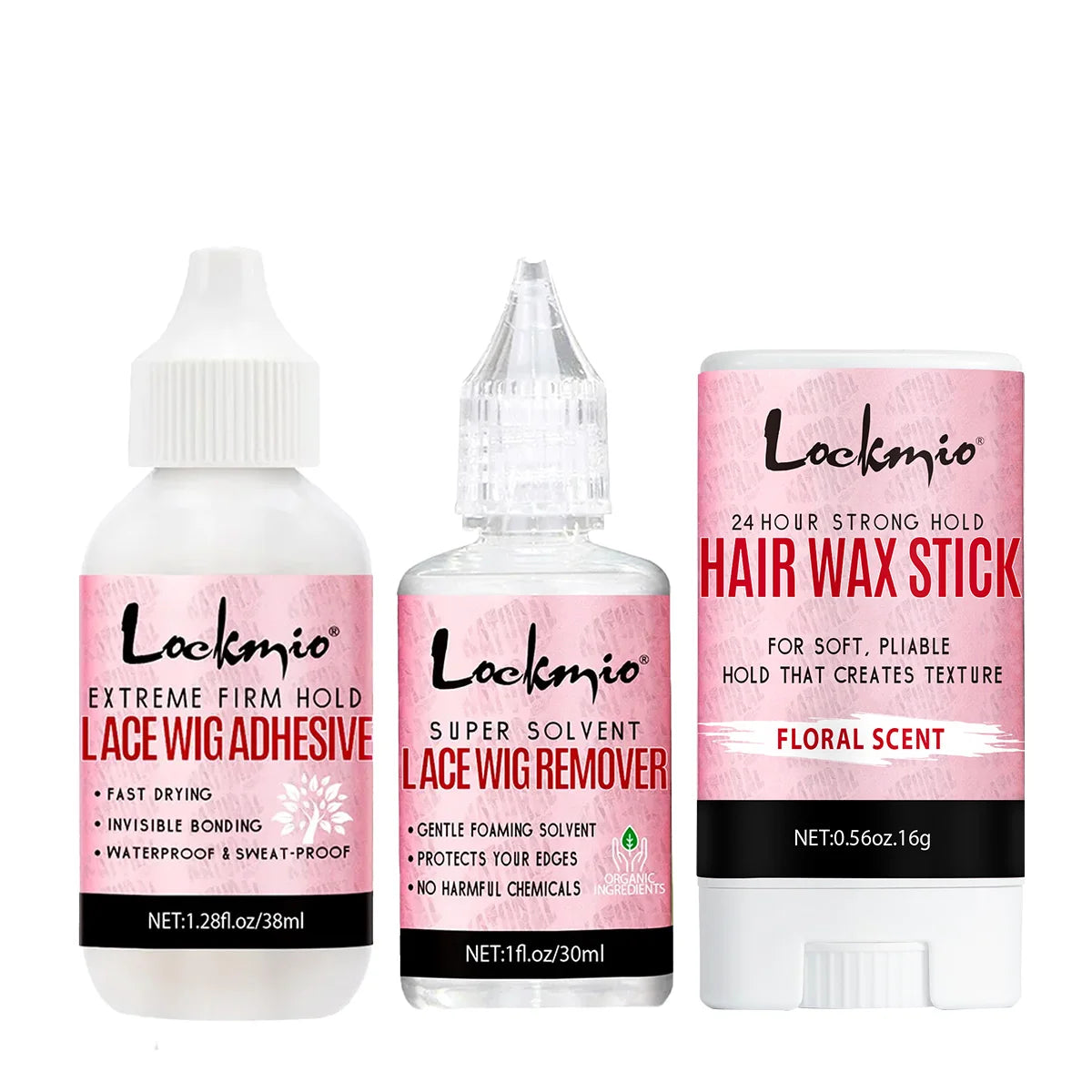 Wig Glue Waterproof Adhesive Bonding Lace Toupee Front Closure and Glue Remover Travel Size Wigs Extension Products for Beginner