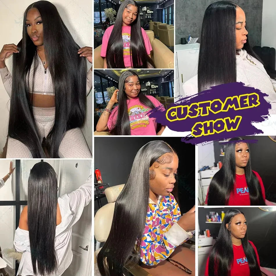 16A Bone Straight Human Hair Bundle Brazilian Remy 100% Unprocessed Remy Human Hair Extension Natural Black Double Weft Durable