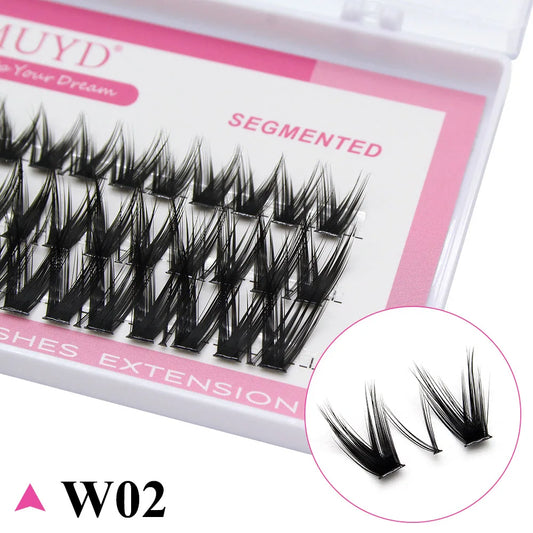 New Segmented Extension Fake Eyelashes DIY Natural Personal Eyelash Makeup Tool, Eye-Catching Eyelash Bundle Easy To Operate