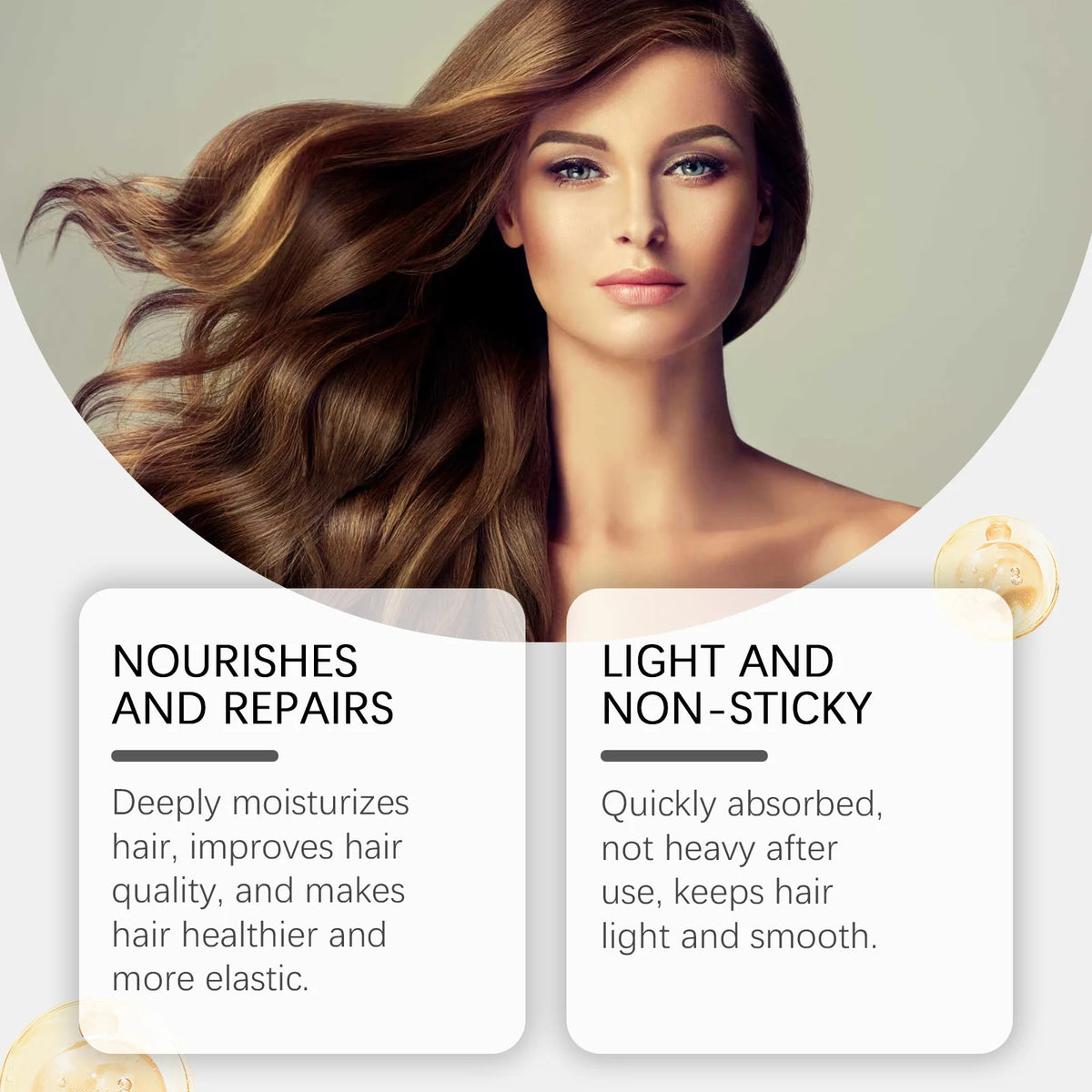 Hair Shiny Enhancement Spray Hair Light Smooth Elastic High Quality Reduce Frizz Dry Dull Moisturizing Nourish Scalp Hair Spary