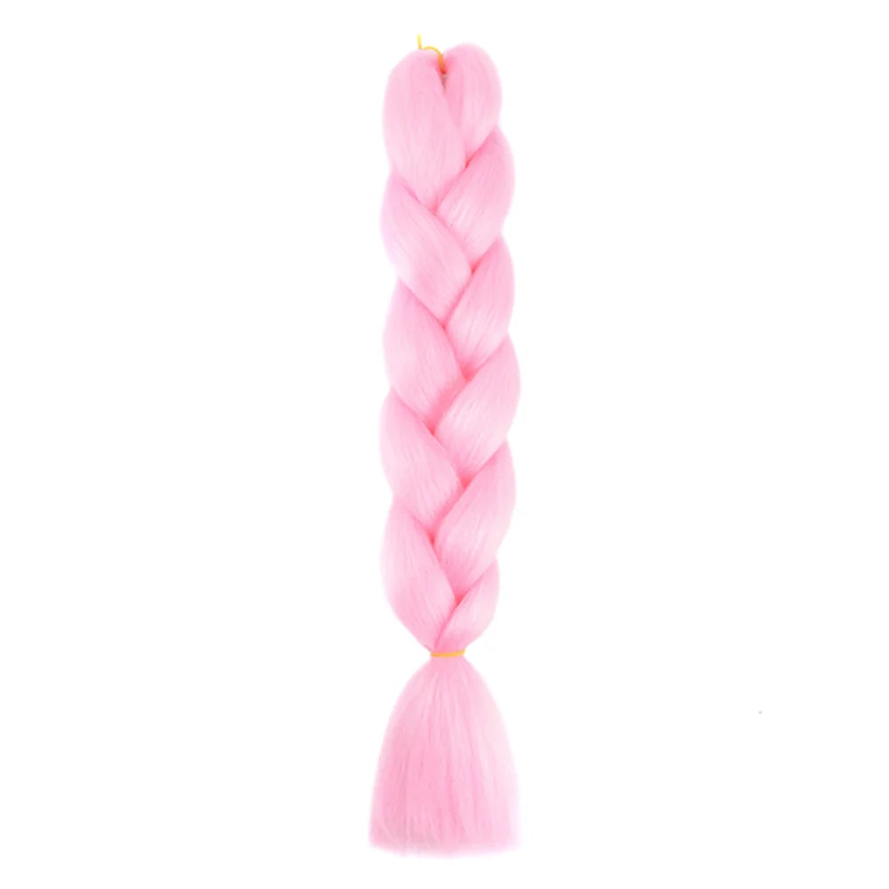 24 Inches DIY Jumbo Braiding Hair Synthetic Hair Extensions Afro Ombre Crochet Braid Hair Wholesale For Women