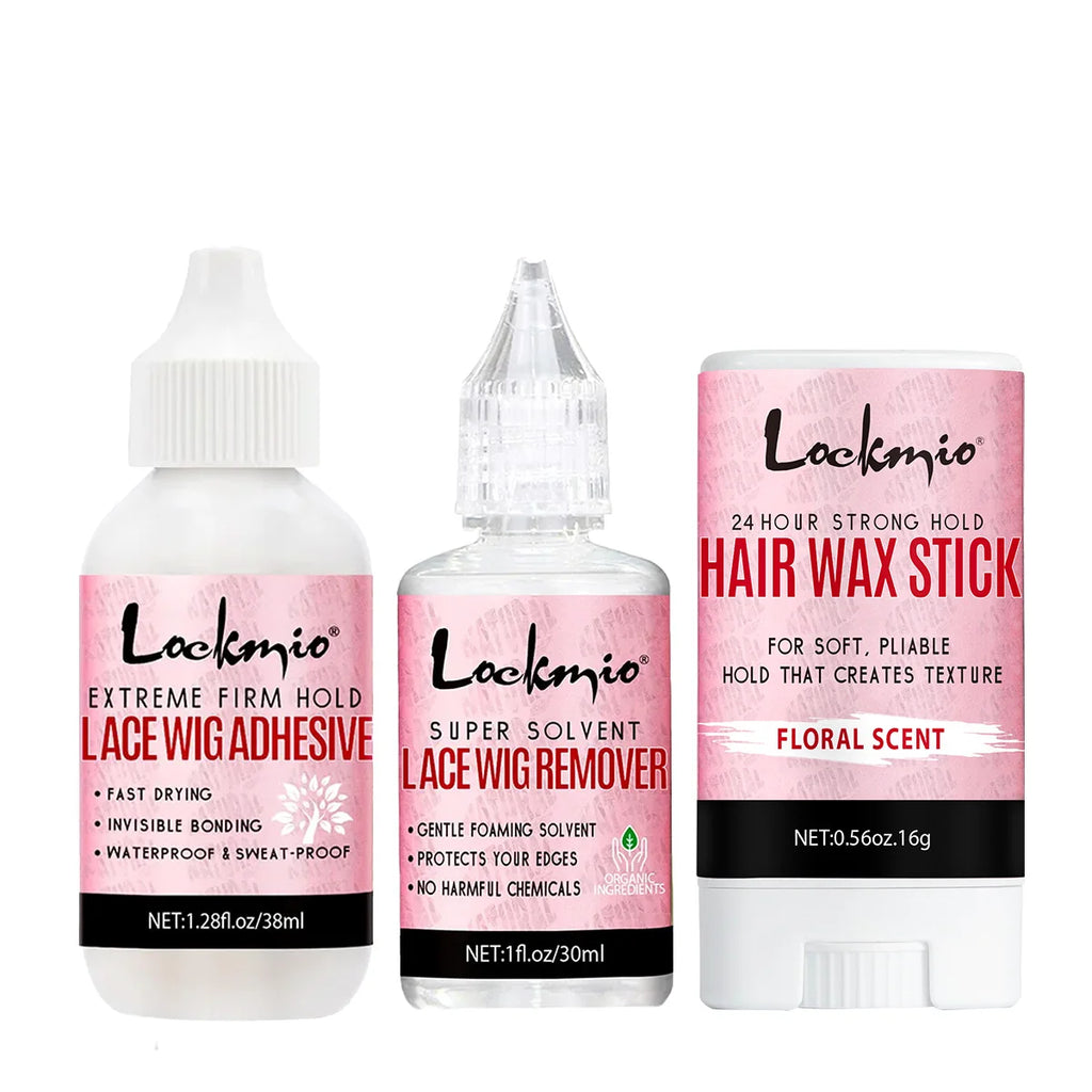 Wig Glue Waterproof Adhesive Bonding Lace Toupee Front Closure and Glue Remover Travel Size Wigs Extension Products for Beginner