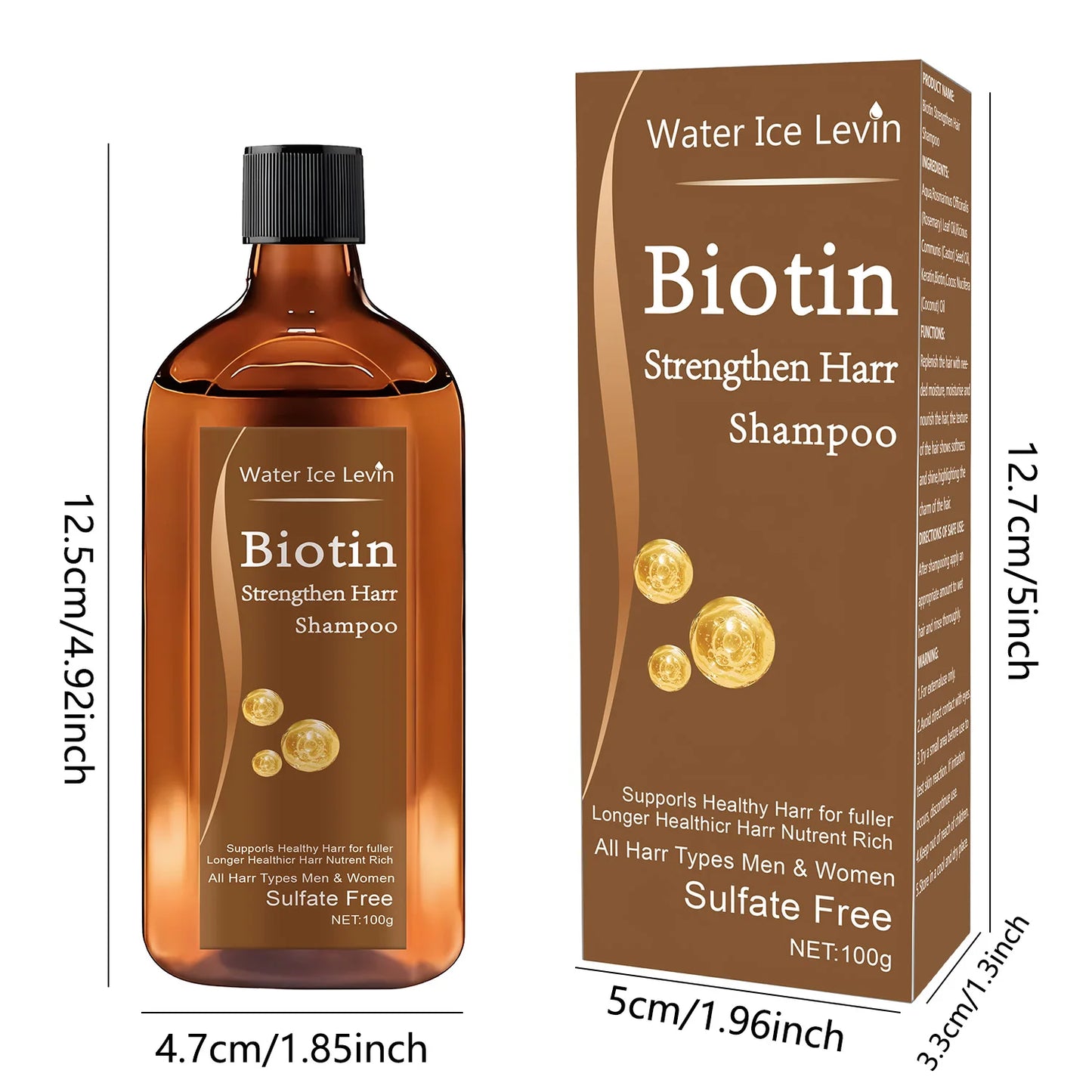 Biotin hair Growth Shampoo! Anti-hair loss treatment for Men & Women - Rapid thickening and re-oil beauty health