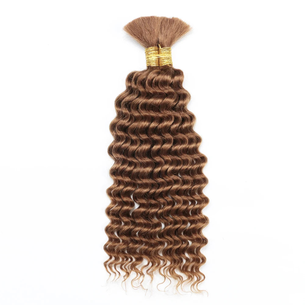 Human Braiding Hair Deep Wave Bulk Human Hair 100g No Weft Human Hair Bundles Micro Human Braiding Hair for Boho Braids