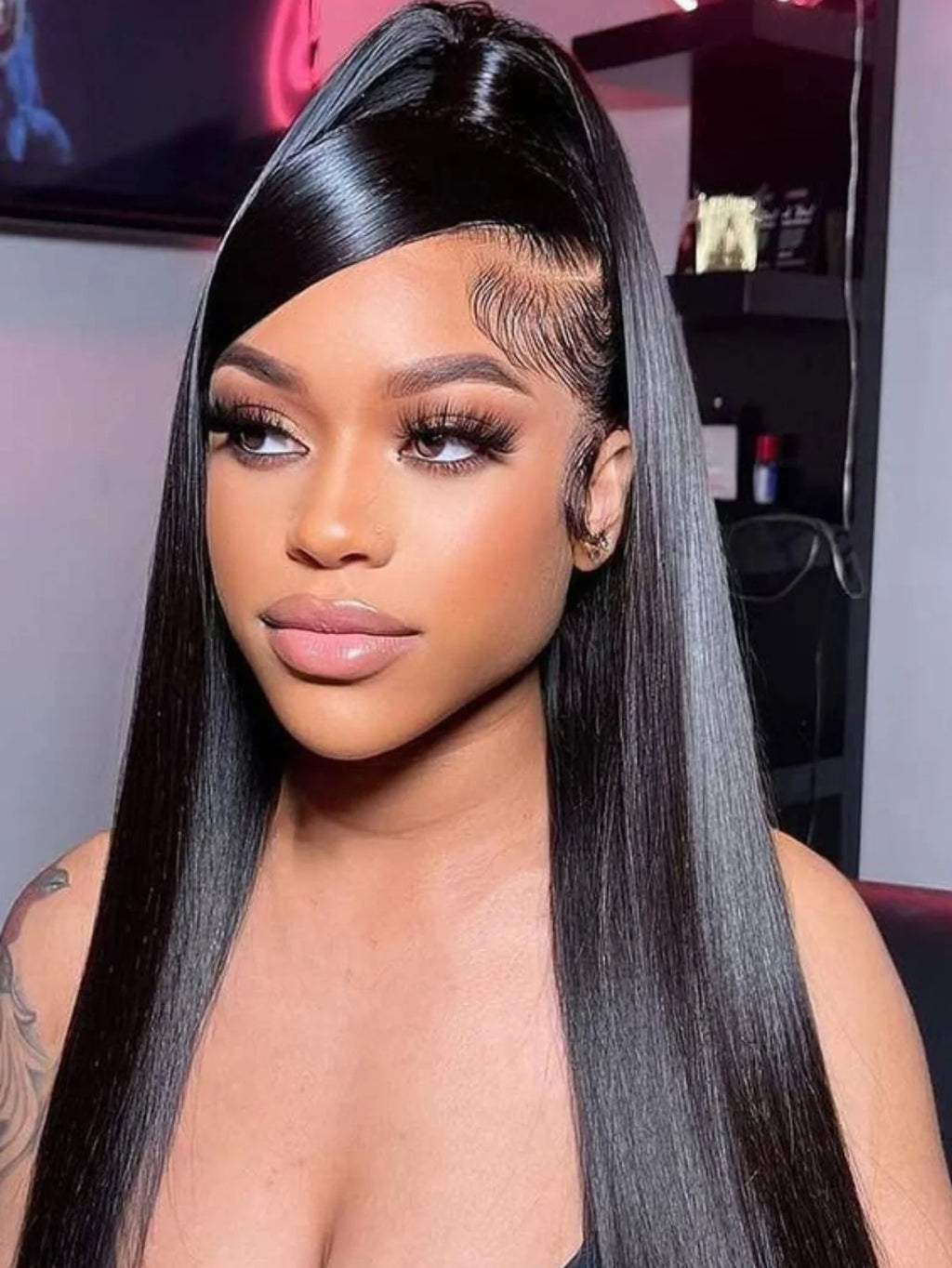 250% Density - All Natural Brazilian 5x5 Glueless Wear and Go Wig 13x4 13x6 HD Transparent Bone Straight Lace Frontal Wigs