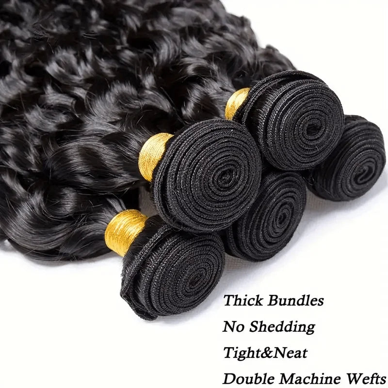 8-30Inch Kinky Curly Human Hair Bundles 12A Brazilian Virgin Hair Weave 100% Human Hair Extensions Natural Black 1pc Bundle