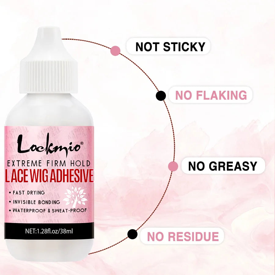 Wig Glue Waterproof Adhesive Bonding Lace Toupee Front Closure and Glue Remover Travel Size Wigs Extension Products for Beginner