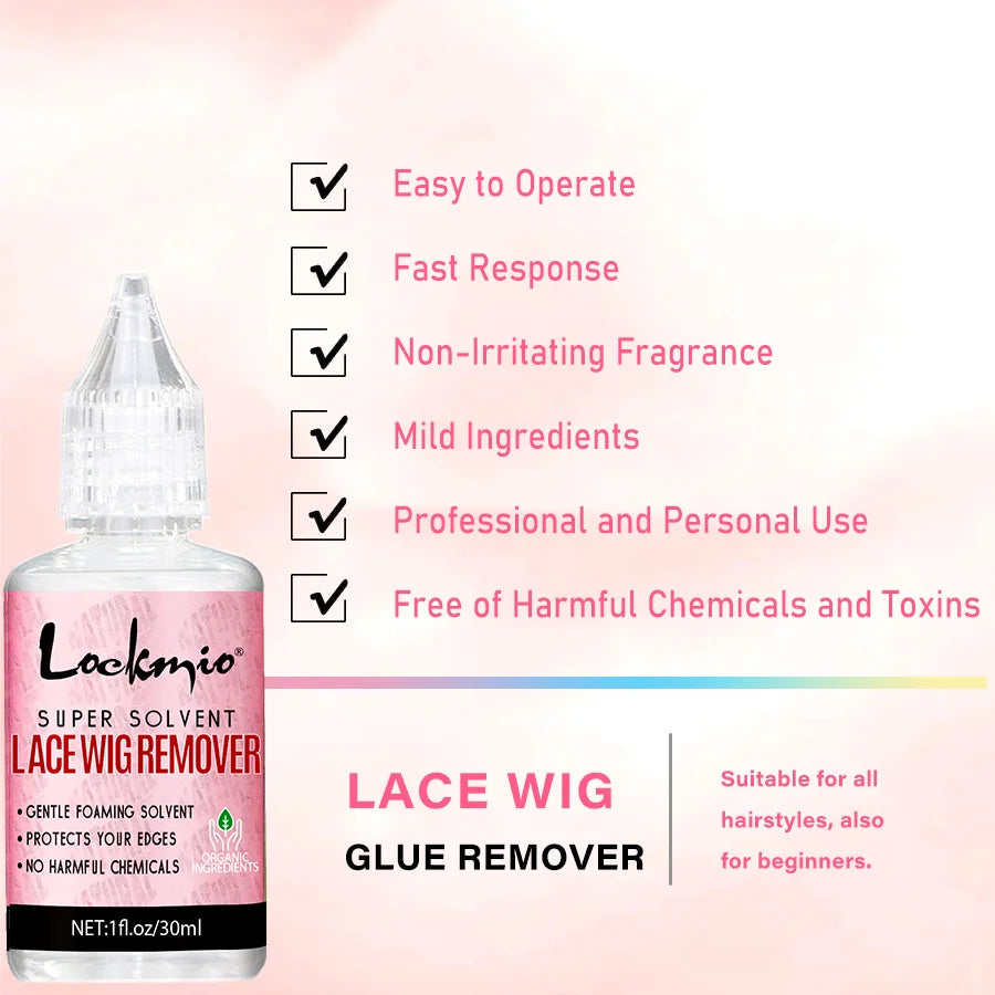 Wig Glue Waterproof Adhesive Bonding Lace Toupee Front Closure and Glue Remover Travel Size Wigs Extension Products for Beginner