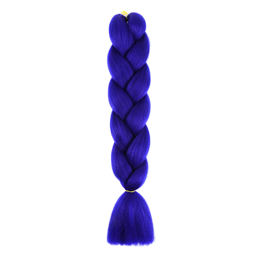24 Inches DIY Jumbo Braiding Hair Synthetic Hair Extensions Afro Ombre Crochet Braid Hair Wholesale For Women