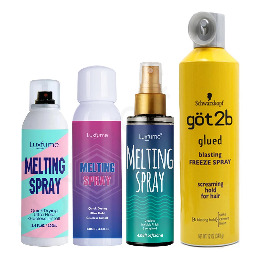Melting Spray for Lace Wigs Got2b Spray for Wig Got 2b Spray Glue for Lace Front Hair Gel Accessories wig installation kit set