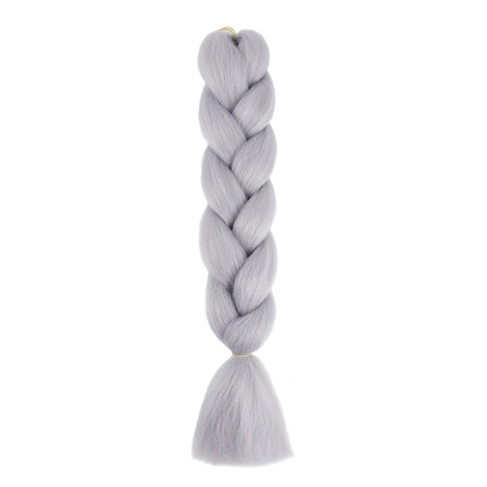 24 Inches DIY Jumbo Braiding Hair Synthetic Hair Extensions Afro Ombre Crochet Braid Hair Wholesale For Women