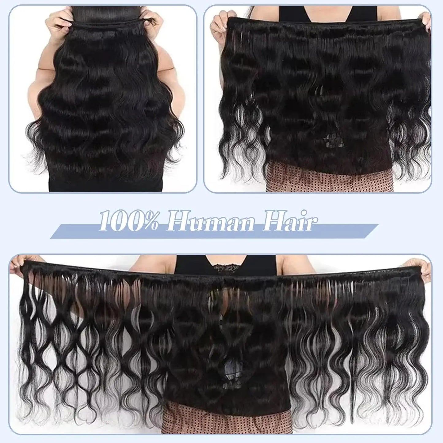 12A Body Wave Human Hair Bundles 40 Inch 100% Human Hair Unprocessed Brazilian Virgin 3 4 Pcs Raw Hair Bundles Weave Extensions