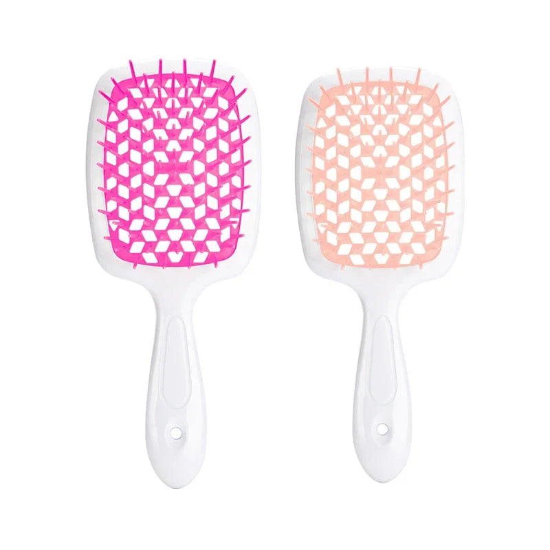 2pc Hair Comb Set Anti Static Scalp Massage Wet Dry Comb Demelante Brush Расчески Hair Styling Comb Salon Barber Brushes Kit
