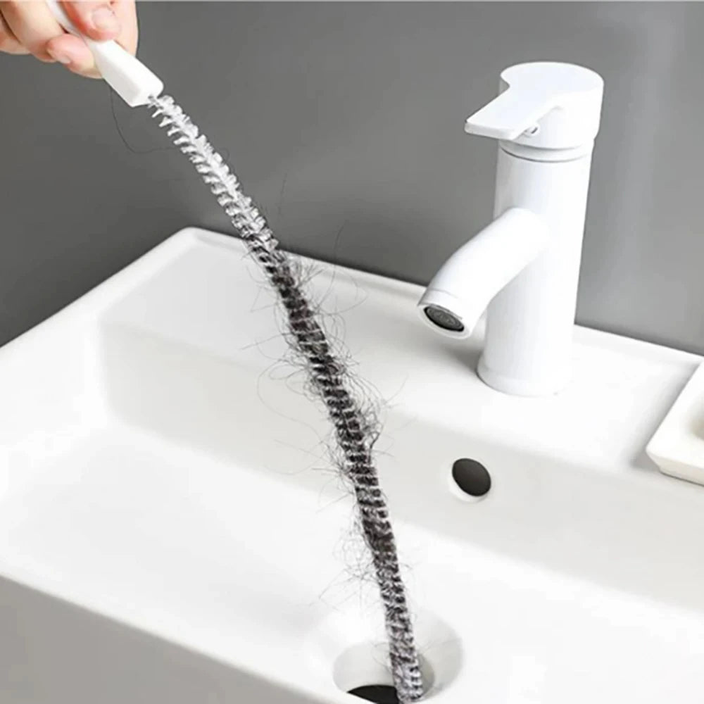 Pipe Unclogging Brush Shower Tub Drain Hair Catcher Long Cleaner For Cleaning Sewer Pipes Bathroom Products Household Home