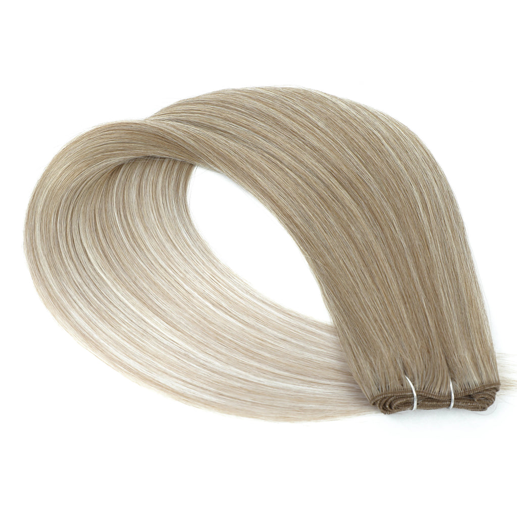 Straight Hair Bundles Extensions Smooth Ombre Hair Weaving 36Inch Super Long Synthetic Straight Hair Bundles Full to End