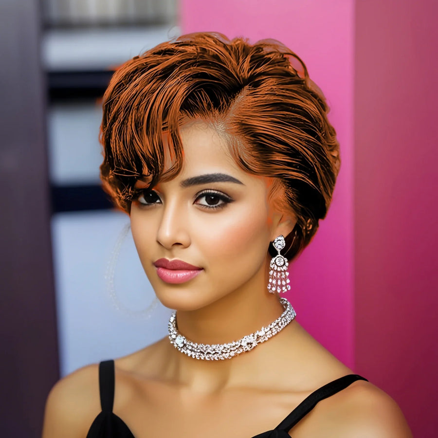 Pixie Cut Layered Lace Front Wig