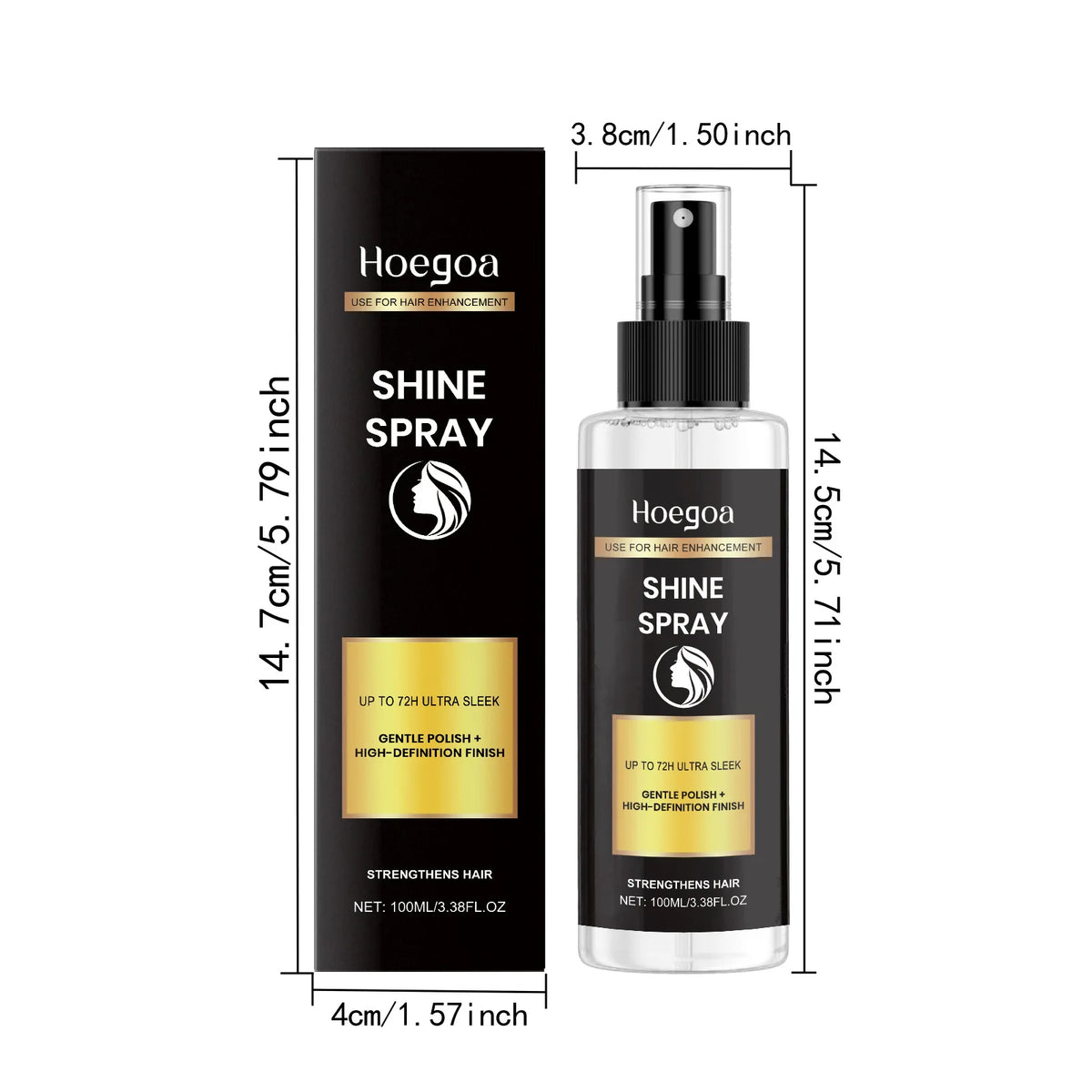 Hair Shiny Enhancement Spray Hair Light Smooth Elastic High Quality Reduce Frizz Dry Dull Moisturizing Nourish Scalp Hair Spary