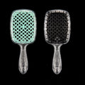 2pc Hair Comb Set Anti Static Scalp Massage Wet Dry Comb Demelante Brush Расчески Hair Styling Comb Salon Barber Brushes Kit