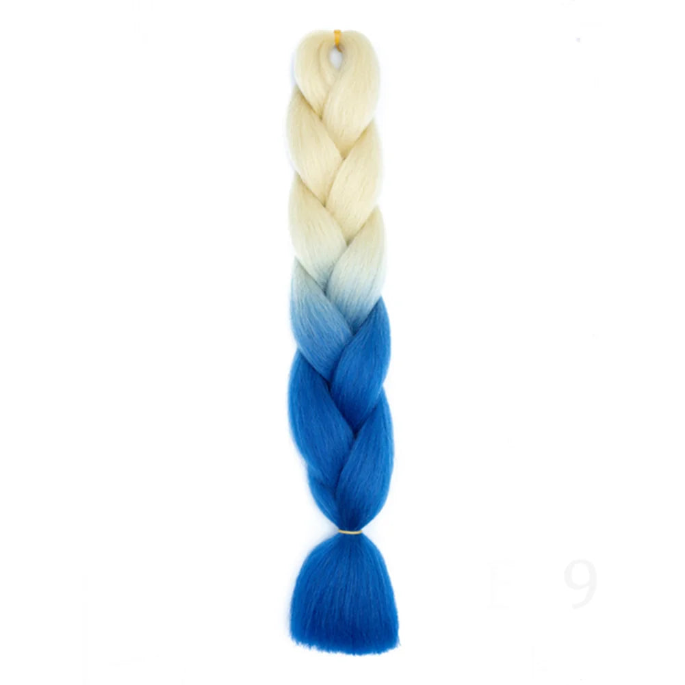 24 Inches DIY Jumbo Braiding Hair Synthetic Hair Extensions Afro Ombre Crochet Braid Hair Wholesale For Women