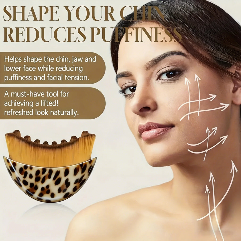 1-2PCS Portable Face Sculpting Massage Brush Ergonomic Contour Design Lymphatic Drainage Chin Lifting Home Spa Massage Tool