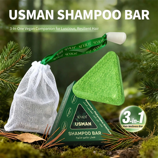 120g Usman Grass & Platycladus Shampoo - Natural Herbal Hair loss treatment - Strengthen Hair Root