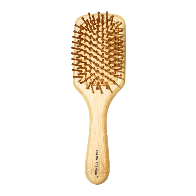 Solid Wood Bamboo Cushion Comb Can be used for scalp massage and hair smoothing The air cushion has excellent resilience Large B