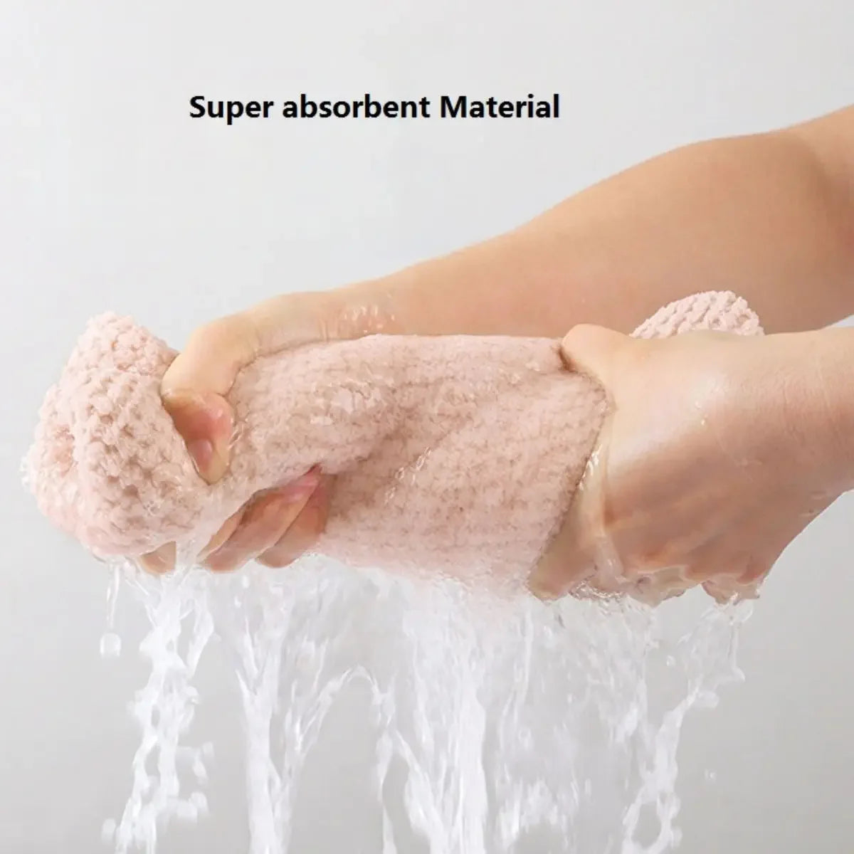 Soft & Textured Hair Towel Rap/Cap - Absorbent 9.8 "X 25.5" Wrap