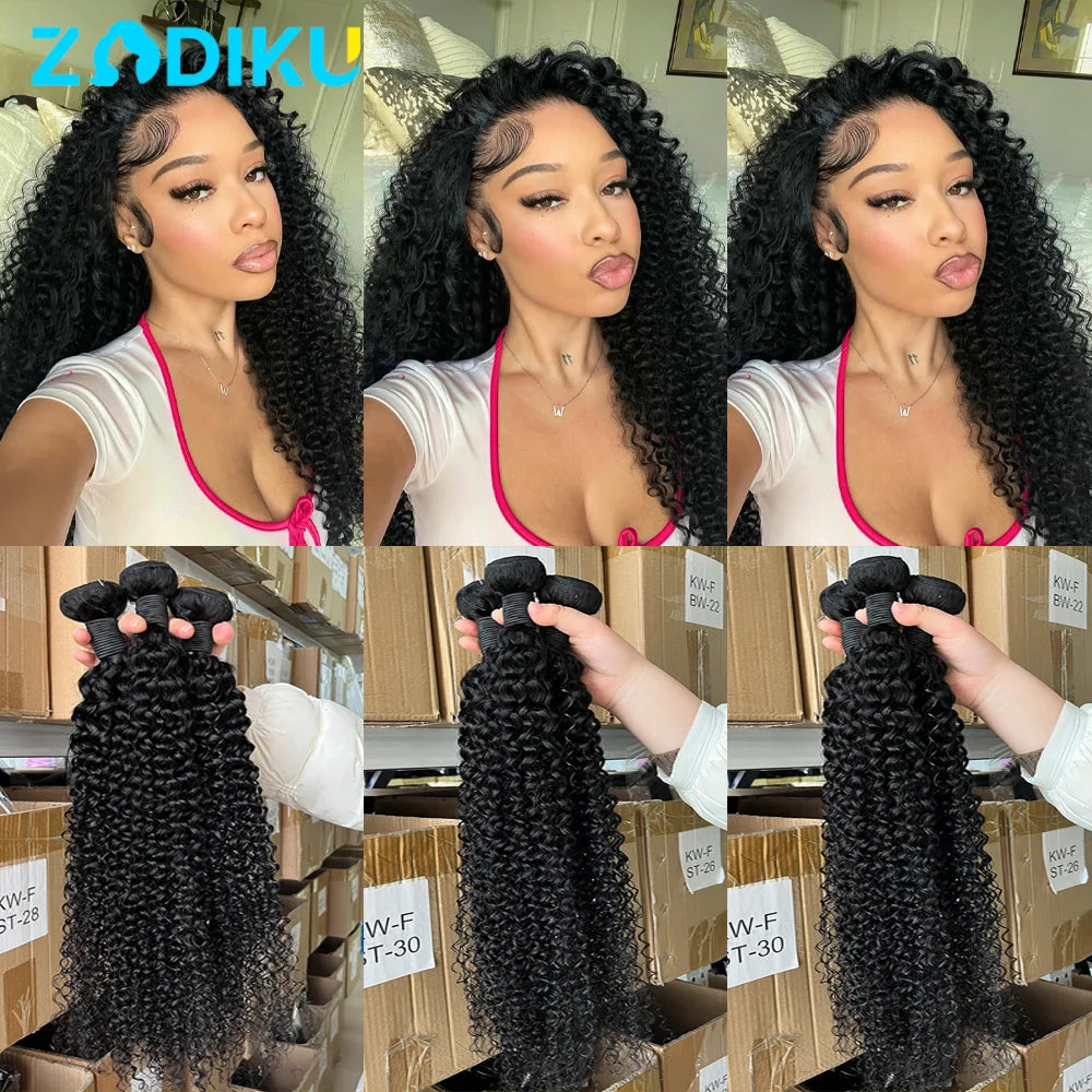 26 26 26 Inch Kinky Curly Hair Bundles 1/3/4 PCS Burmese Curly Hair Bundles 12A Raw Human Hair Bundles 100% Human Hair Extension