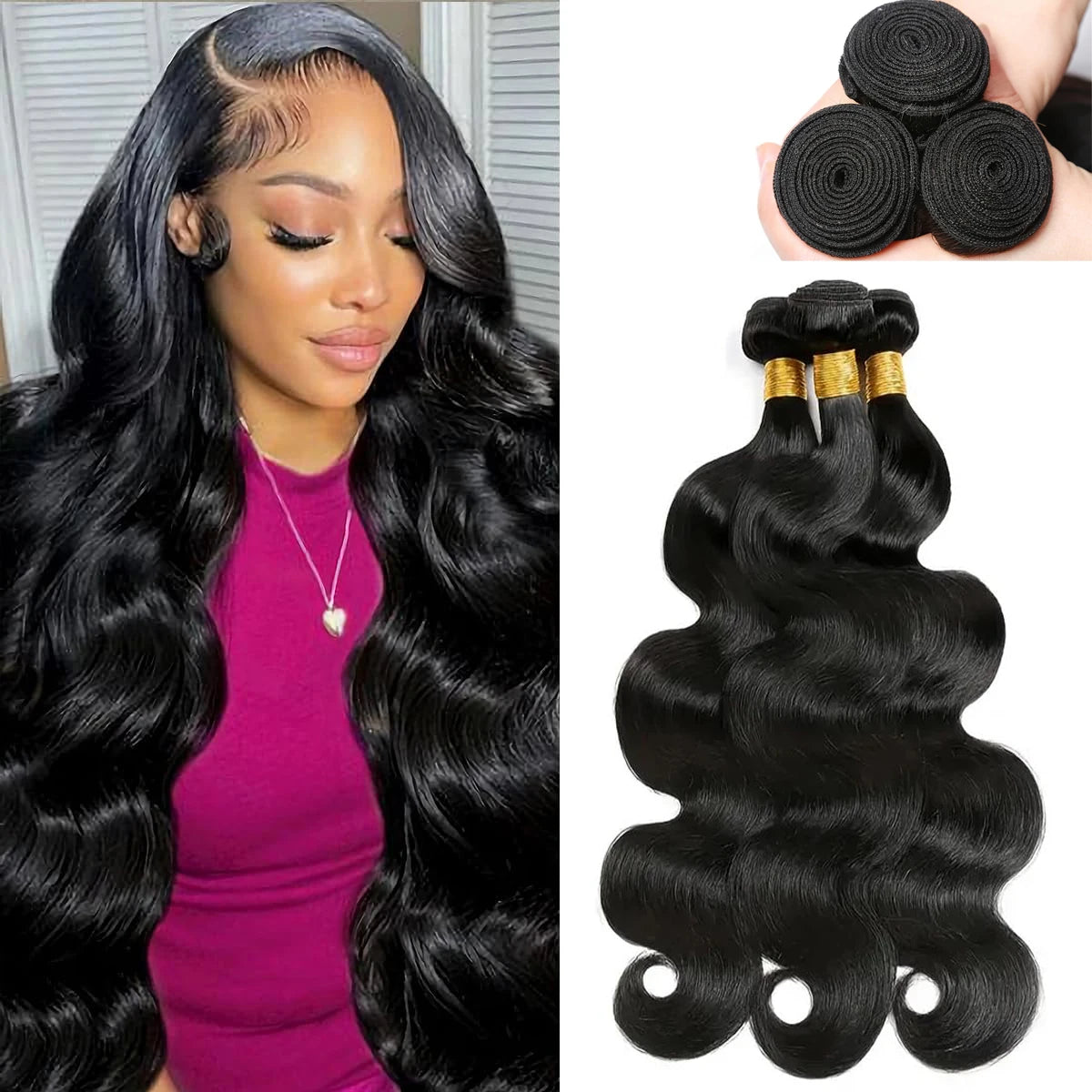 8-32 Inch Body Wave Bundles Human Hair Brazilian Hair Weave Bundles 100% Human Hair Extensions For Women 1pc Bundle