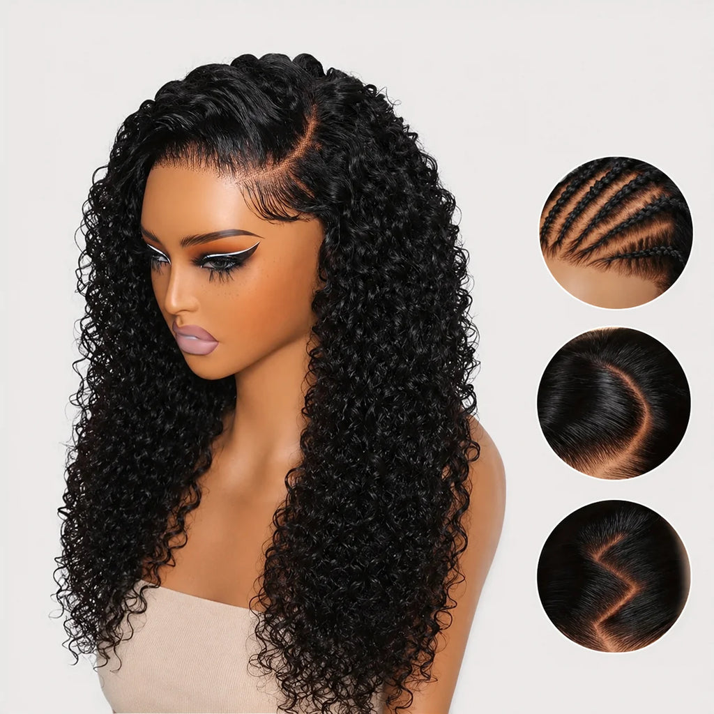 Burmese Curly Deep Wave Lace Front Wig