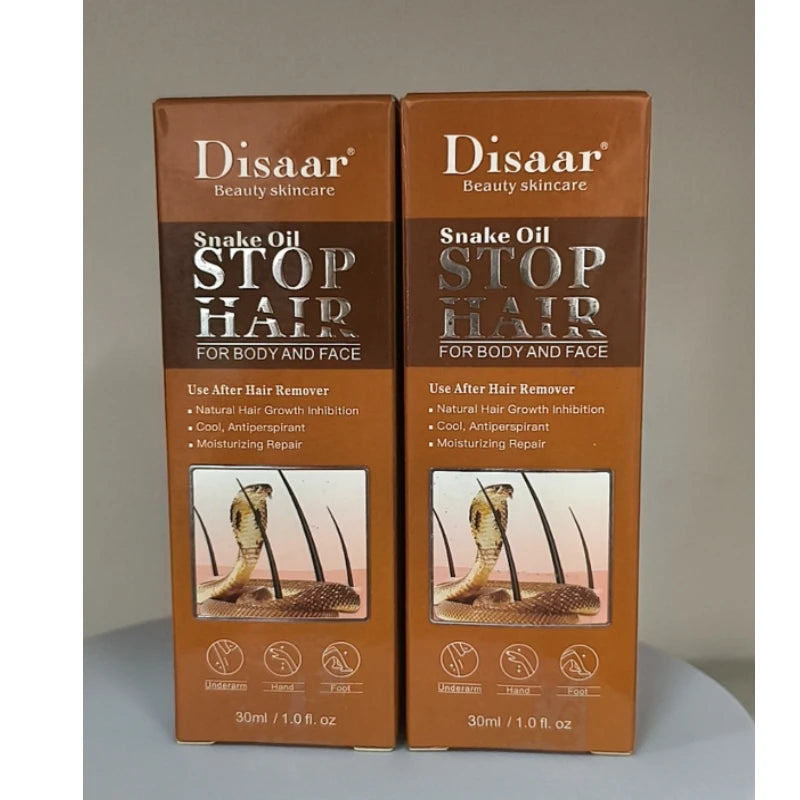2pcs 30ml  Hair Spray Stop Hair Essential Oil Gentle Smooth Natural Hair Growth Inhibition Skin Care Beauty Products