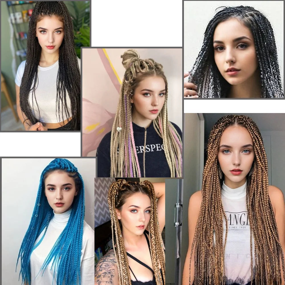 24 Inches DIY Jumbo Braiding Hair Synthetic Hair Extensions Afro Ombre Crochet Braid Hair Wholesale For Women