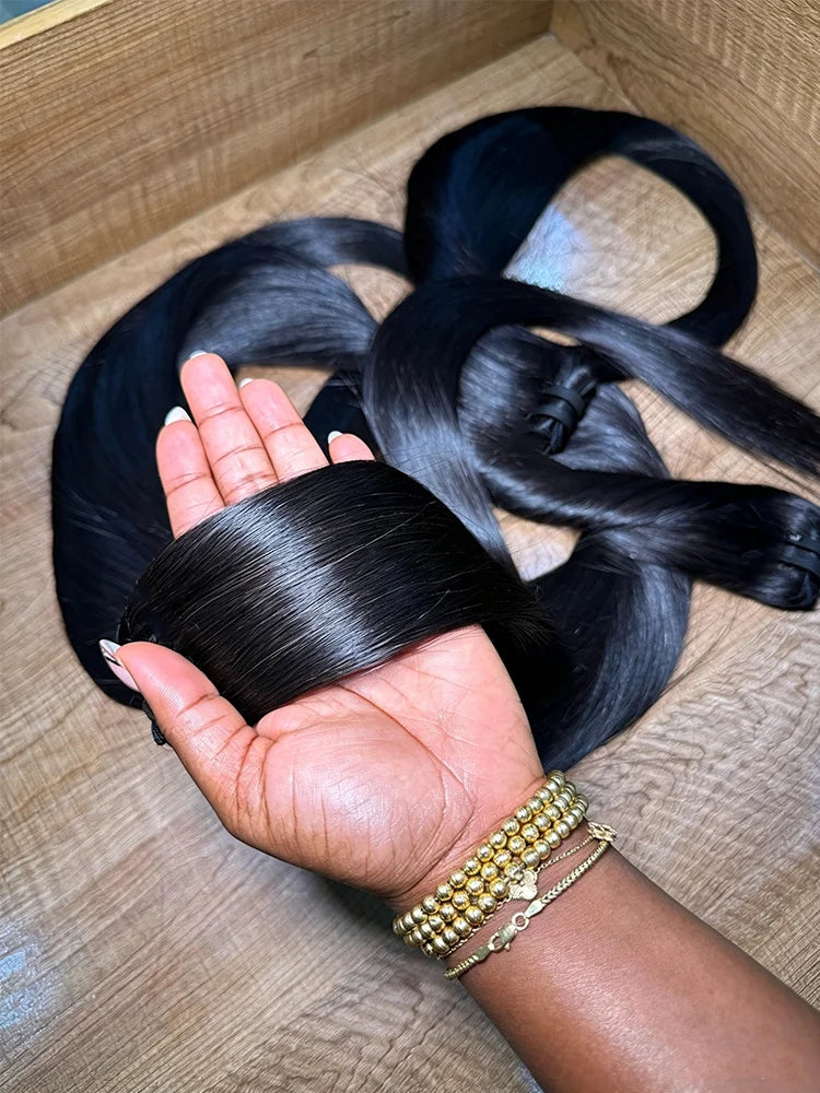 Indian Human Hair Bundles Bone Straight 26 28 30 inch Virgin Human Hair 3 4 Bundles Women Sew In Quick Weave Raw Hair Extensions
